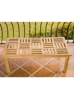 Basketweave Rectangular Table, Large -Garden Care Store 36351 005v 1 basketweave teak coffee tables