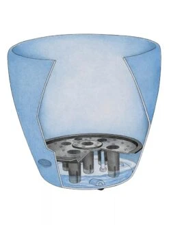 Viva Round Self-Watering Rolling Planter, 17.25” Diameter 9 Viva Round Self-Watering Rolling Planter, 17.25” Diameter -Garden Care Store 39325 002