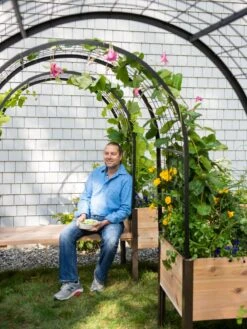 Cedar Bench Kit, Eco-Stained, 48" -Garden Care Store 3 4 crop 8612976 0965