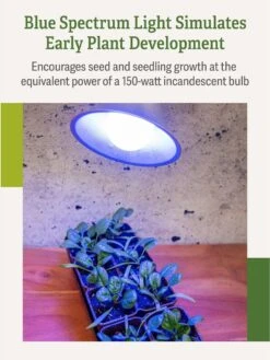 Miracle LED® Grow Light Bulb, Blue -Garden Care Store 3 4 crop Miracle Bulb Blue 3