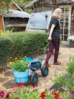 Deluxe Tractor Scoot With Bucket Basket -Garden Care Store 40131 3146 tif