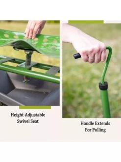 Deluxe Tractor Scoot With Bucket Basket -Garden Care Store 40131 5