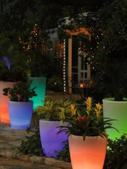 Solar Illuminated Planter, 18" 15 Solar Illuminated Planter, 18" -Garden Care Store 8586945 856 tif