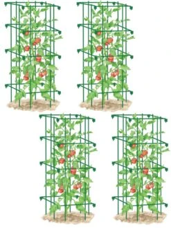 Tomato Cages, Set Of 4 -Garden Care Store 8587040 GR 001E tif