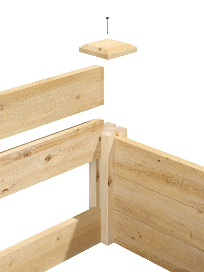 3-Tier Pine Raised Garden Bed, 4'x12' 7 3-Tier Pine Raised Garden Bed, 4'x12' - Image 5