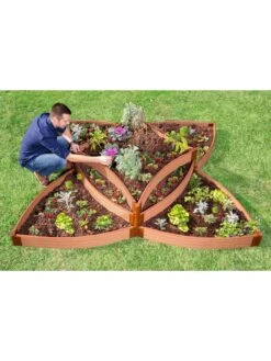 Classic Sienna Raised Garden Bed Versailles Sunburst With 1" Boards -Garden Care Store 8589503 01v
