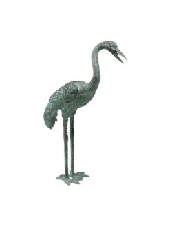 Bronze Crane Statues, Small 7 Bronze Crane Statues, Small -Garden Care Store 8589916 001v