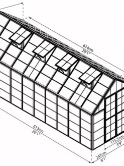Canopia® By Palram Harmony™ Snap & Grow Greenhouse, 8' -Garden Care Store 8591043 12V jpg