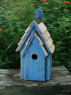 Heartwood Bluebird Manor Bird House 7 Heartwood Bluebird Manor Bird House -Garden Care Store 8591068bl 03v 1 heartwood bluebird manor bird house blue