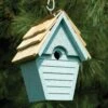 Heartwood Wren-in-the-Wind Bird House -Garden Care Store 8591093ble 03v heartwood wren in the wind bird house blue eggshell