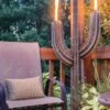 Desert Steel Saguaro Cactus Torches -Garden Care Store 8591451 01V tif