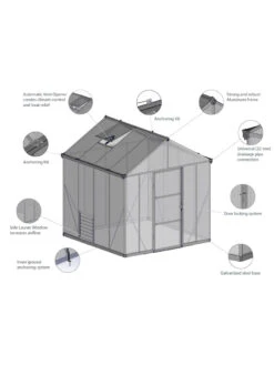 Canopia® By Palram Glory™ Greenhouse, 8' 41 Canopia® By Palram Glory™ Greenhouse, 8' -Garden Care Store 8591547 17v