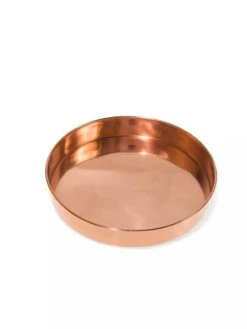 Small Round Copper Plant Tray, 10" -Garden Care Store 8593529 1175 tif