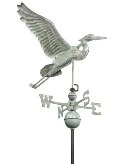 Verde Copper Heron Weathervane, Standard Size 9 Verde Copper Heron Weathervane, Standard Size -Garden Care Store 8593536 004v