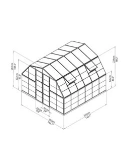 Canopia® By Palram Americana™ Greenhouse, 12' X 12' -Garden Care Store 8595693 15v