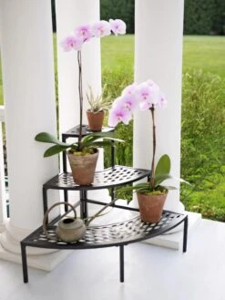Quarter-Round Lattice Plant Stand -Garden Care Store 8596372 6777 tif