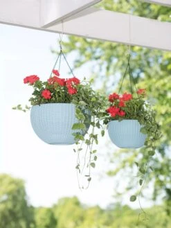 Weave Self-Watering Hanging Basket, 10" -Garden Care Store 8596490 2069 tif
