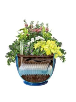 Mazzano Self-Watering Planters -Garden Care Store 8596570 SWMazzano19 Blue art tif