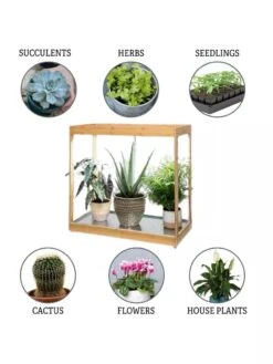 Medium Bamboo LED Grow Light Garden -Garden Care Store 8597883 3