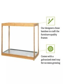 Medium Bamboo LED Grow Light Garden -Garden Care Store 8597883 5