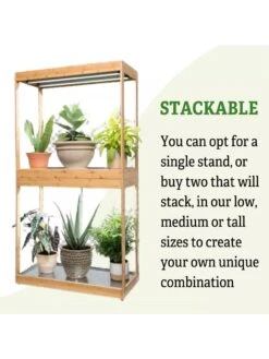 Medium Bamboo LED Grow Light Garden -Garden Care Store 8597883 6