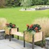 Elevated Cedar Planter Bench Kit, Natural, 90" -Garden Care Store 8597992 9634 tif