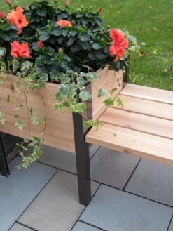 Elevated Cedar Planter Bench Kit, Natural, 90" 10 Elevated Cedar Planter Bench Kit, Natural, 90" -Garden Care Store 8597992 9645 tif