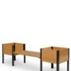 Elevated Cedar Planter Bench Kit, Eco-Stained, 90" -Garden Care Store 8598694LC 2001 tif