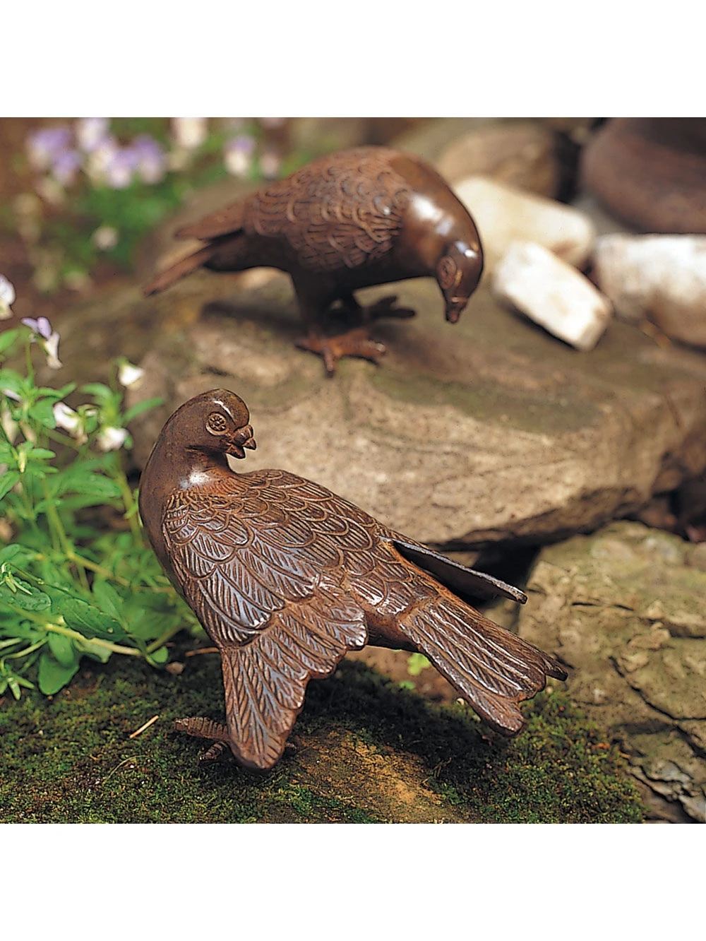 Achla Designs Bronzed Doves Pair 3 Achla Designs Bronzed Doves Pair