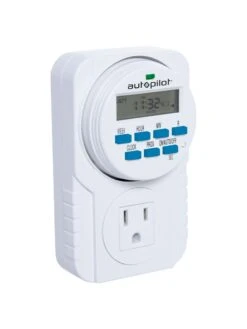 Digital Programmable 7 Day Timer Single Outlet -Garden Care Store 8598884 02v