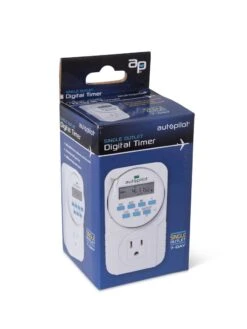 Digital Programmable 7 Day Timer Single Outlet -Garden Care Store 8598884 17673