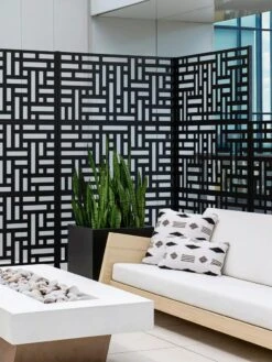 Veradek 3-Panel Privacy Screen Set, Blocks -Garden Care Store 8599185 09V tif