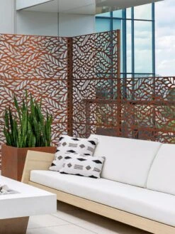 Veradek 2-Panel Privacy Screen Set, Flowleaf -Garden Care Store 8599212 06V tif