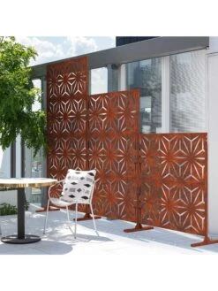 Veradek 2-Panel Privacy Screen Set, Star -Garden Care Store 8599214 04v