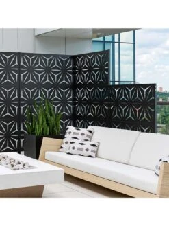 Veradek 2-Panel Privacy Screen Set, Star -Garden Care Store 8599214 10v