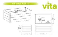 Urban Keyhole Garden 3' X 5' 7 Urban Keyhole Garden 3' X 5' -Garden Care Store 8599297 05V tif