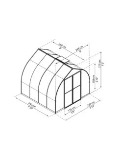 Canopia® By Palram Bella™ Greenhouse, 8' -Garden Care Store 8599337 08v