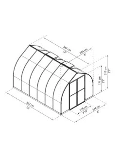 Canopia® By Palram Bella™ Greenhouse, 8' -Garden Care Store 8599338 04v