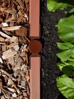 Straight Landscape Edging Kit With 2" Boards -Garden Care Store 8599408 03V tif