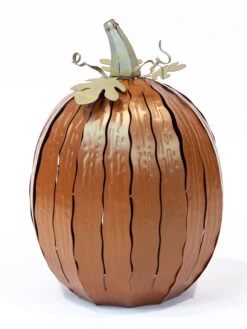 Desert Steel Pumpkin Luminary, Tall -Garden Care Store 8599559 10v