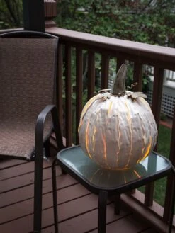 Desert Steel Pumpkin Luminary, Short -Garden Care Store 8599560 05v