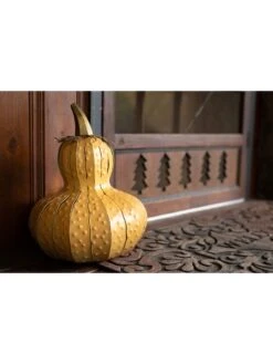 Desert Steel Gourd Luminary 11 Desert Steel Gourd Luminary -Garden Care Store 8599562 02v