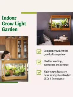 Bamboo Mini LED Grow Light Garden -Garden Care Store 8599624 04