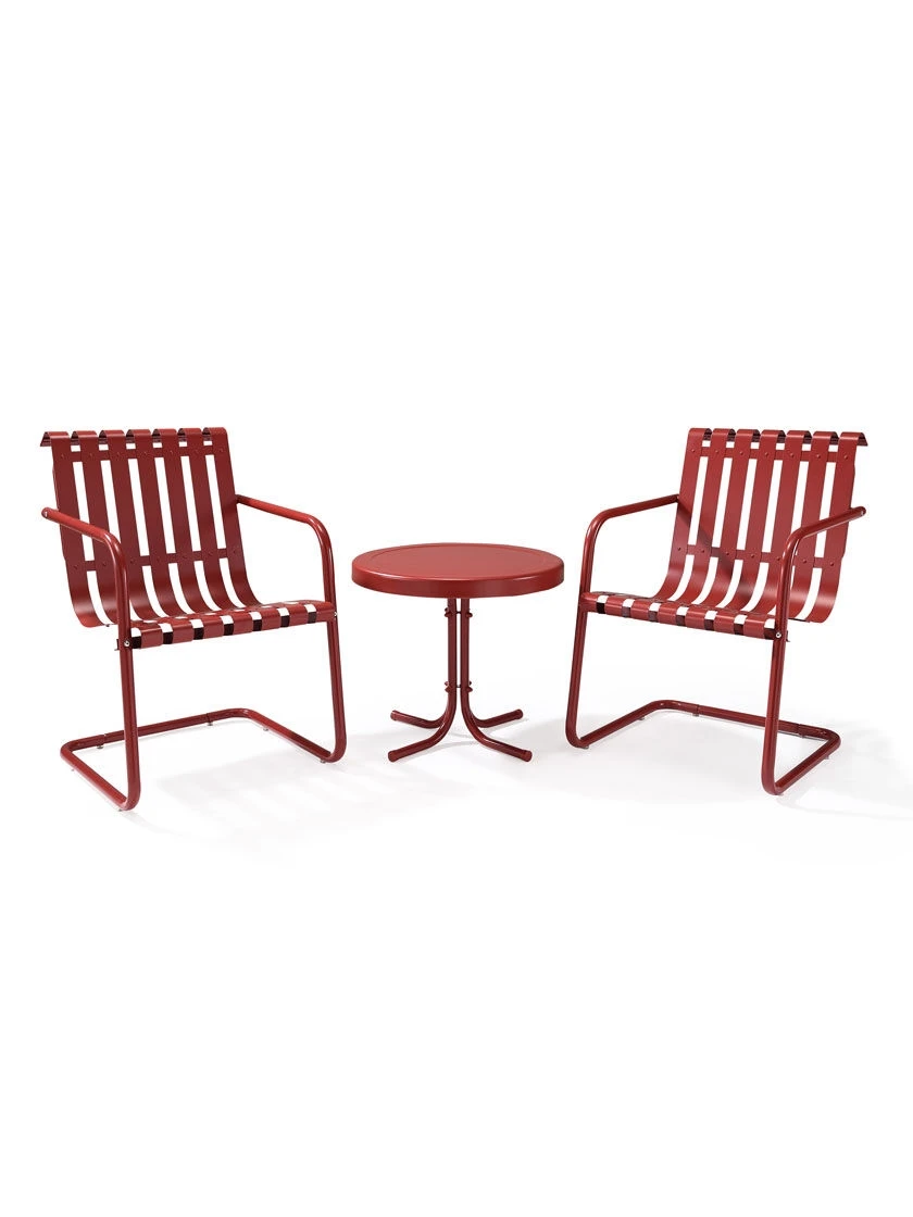 Crosley Gracie 3-Piece Metal Outdoor Seating Set 4 Crosley Gracie 3-Piece Metal Outdoor Seating Set - Image 2