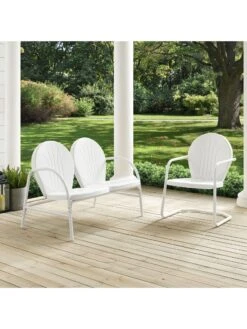 Crosley Griffith Loveseat & Chair Outdoor Seating Set -Garden Care Store 8599634 05v