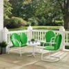 Crosley Griffith Loveseat, 2 Chairs & Side Table Outdoor Seating Set -Garden Care Store 8599639 02v crosley griffith loveseat 2 chairs and side table