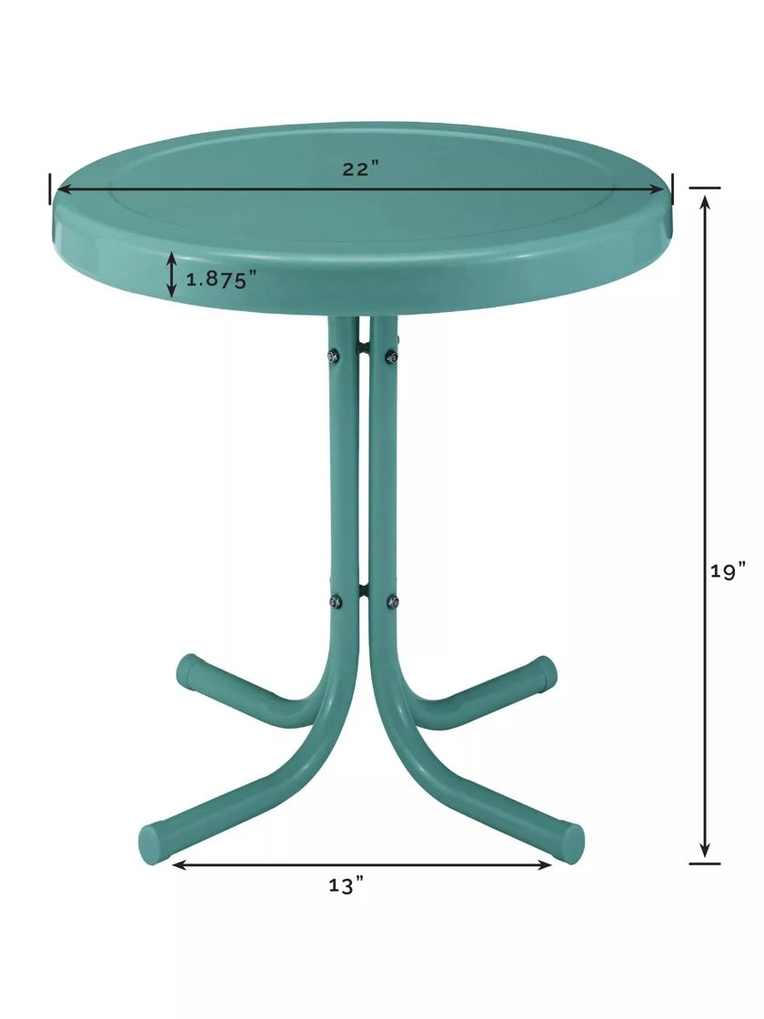 Crosley Retro Metal Side Table 4 Crosley Retro Metal Side Table - Image 2
