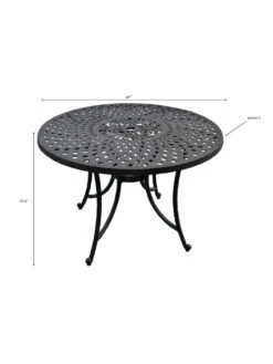 Crosley Sedona Cast Aluminum Dining Table -Garden Care Store 8599662 01v