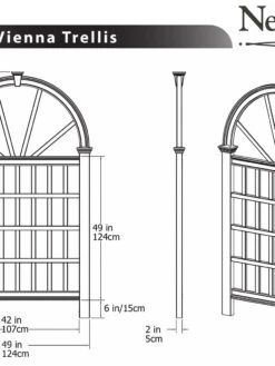 Vienna Vinyl Trellis -Garden Care Store 8599767 03V tif