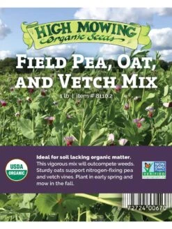 Field Peas, Oats And Vetch Mix Organic Seeds -Garden Care Store 8599874 03V tif
